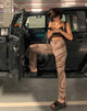 Image de MOTEL X IRIS Jeans à jambe droite en Laser Swirl Brown
