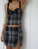 image de Evelix Cami Top in Check Black and White