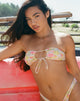 Image de Racola Bikini Top in Pink Abstract Floral Swim