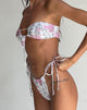 Image de Leyna Bikini Bottom in White Jungle Flower Print