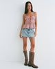 Image de Raeya Tie Front Cami Top in Chiffon Pink