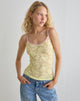 Image de Redum Cami Top in Yellow Lace