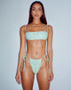 Image de Leyna Bikini Bottoms in Ditsy Flower Lime Blue