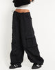 Image de Fabio Pantalon cargo à jambes larges en noir