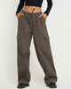 Image de Geona Pantalon cargo à jambes larges en gris foncé