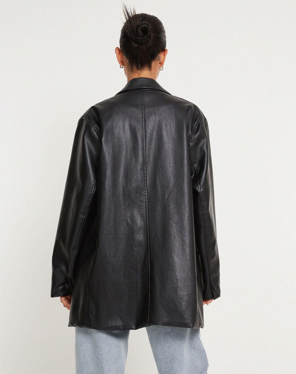 Blazer Saken en Pu Black