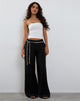 Image de Salisu Wide Leg Trouser in Tailoring Black