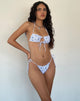 Image de Ricoa Bikini Top in Blue Flower Chain