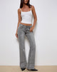 Image de Rigid Low Rise Flare Jeans in Grey Wash