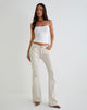 Image de Rigid Low Rise Flare Jeans in Off White