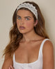 Image de Sala Bandeau blanc avec dentelle festonnée