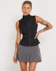 Image de Rilyn Zip Up Vest Top in Black