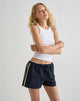 Image de Riu Runner Short in Navy with Yellow Stripe