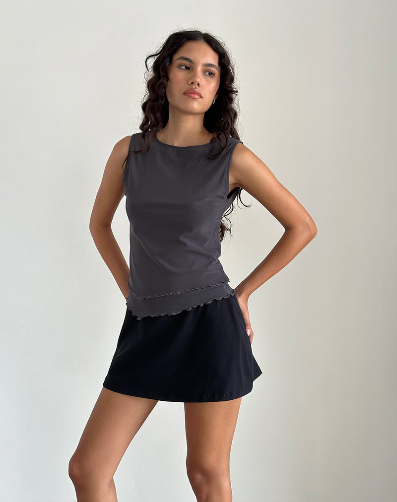 Rochie - Top asymétrique en maille Ocean Storm