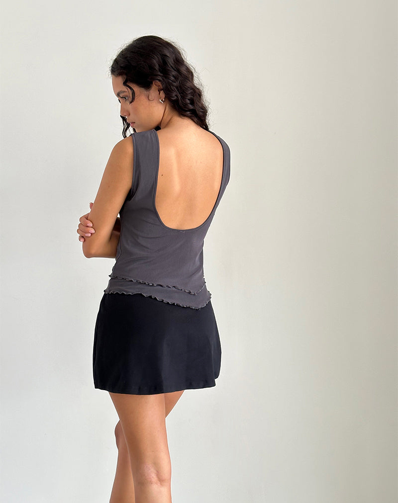 Rochie - Top asymétrique en maille Ocean Storm