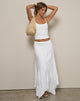 Image de Rombe Seamed Fairy Midi Skirt in Ivory