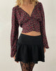 Image de Rosani Long Sleeve Top in Dark Rhoslyn Ditsy Print