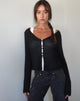 Image de Devita Long Sleeve Knitted Top in Black