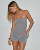 Image de Ruki Bandeau Top in Rayon Jersey Grey
