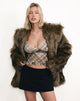 Image of Rumaysa Cami Top in Printed Lace Retro Plaid
