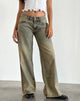 Image de Roomy Extra Wide Leg Low Rise Jeans in Sandy Blue Acid