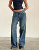Image de Roomy Extra Wide Low Rise Jeans in Bright Blue