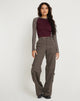 Image de Sachiel Long Sleeve Top in Oxblood Cloudburst Black