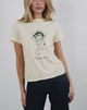 Image de Saki Tee in Buttermilk with Cherry Wine Print