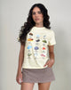Image de Saki Tee in Buttermilk Healing Stone Horoscope Print