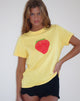Image de Saki Tee in Lemonade Oversized Strawberry