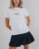 Image de Saki Tee in White with Olives Graphic