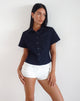 Image de la chemise Samas en indigo foncé