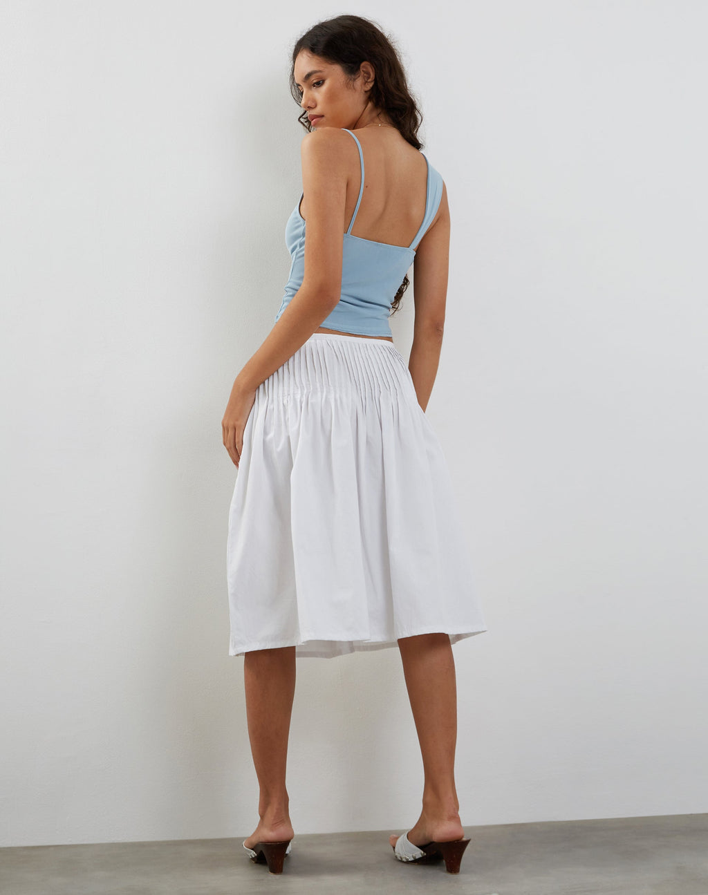 Sambu - Top de gilet en maille - Bleu pastel