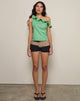 Image de Sanamu Frill Top in Mini Gingham Green