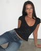 Image de Sanjana Top en dentelle noir