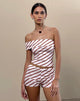 Image de Ciana Hot Pants in Diagonal Stripe Pink