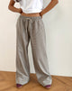 Image de Sasari Pantalon oversize à carreaux gris