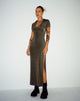 IMAGE DE Robe longue Savita en olive foncé