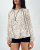 Image de Seita Oversized Blouse in Ivory Bambi Print