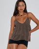 Image de Selvina Frill Cami Top in Olive