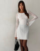 Image de Senna Mini Robe en Dentelle Blanc