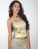 Image de Shae Bandeau Top in Yellow Lily Print
