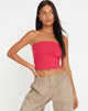 Image de Top bandeau Shae en rose fuschia