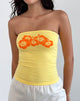 Image de Shaelo Bandeau Top in Lemonade Orange Hisbiscus