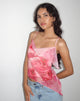 Image de Shahira Top en aquarelle floral rose