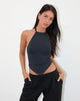 Image de Shalas Halter Top in Jersey Ocean Storm