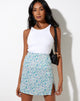 Image de la mini-jupe Sheny en Flower Power Blue