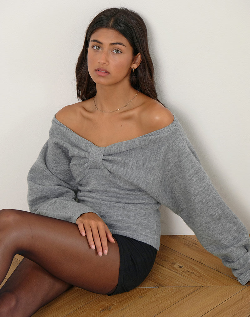 Pull Sikuna Bow en gris