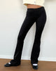 Image de Sinena Pantalon à bordures en dentelle en noir