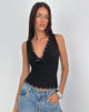 Image de Slater Studded Top in Rayon Jersey Black